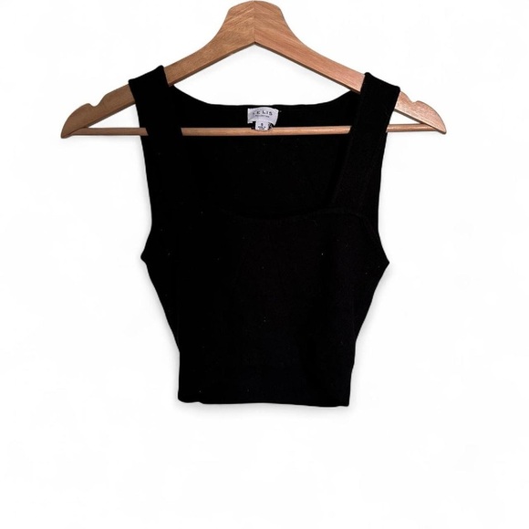Le Lis Black Collection Knit Corset Top Small - Picture 2 of 5